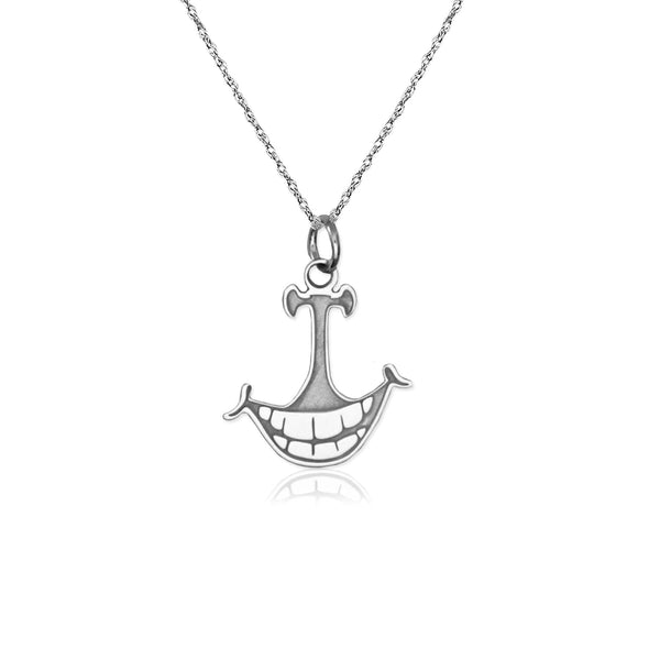 Smiles at Sea logo Necklace in Sterling Silver .925