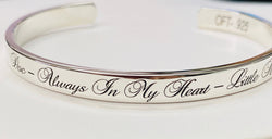 Special Order- Custom Bangle Bracelet in Solid Sterling Silver.925